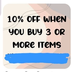 10% Off 3 Items Promotion